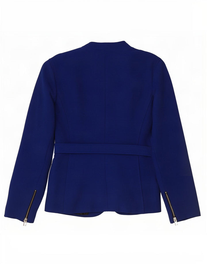 Zara Γυναικείο σακάκι 1 κουμπιού blazer UK 16 μεγάλο μπλε βισκόζη