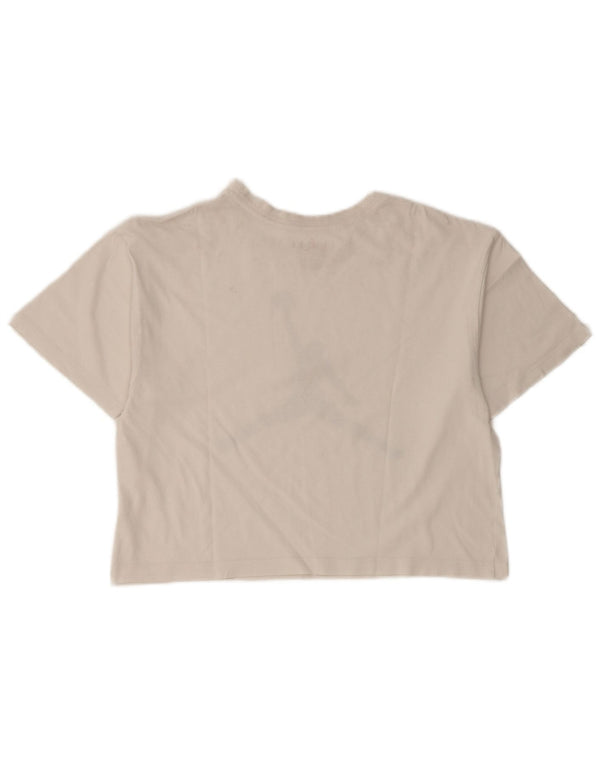 Jordan Girls Air Graphic T-Shirt Top 12-13 Years Large White