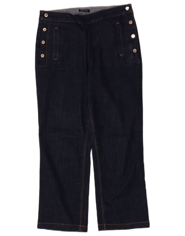 Massimo Dutti Γυναικείο Cropped Jeans EU 40 Medium W30 L25 Navy Blue Cotton