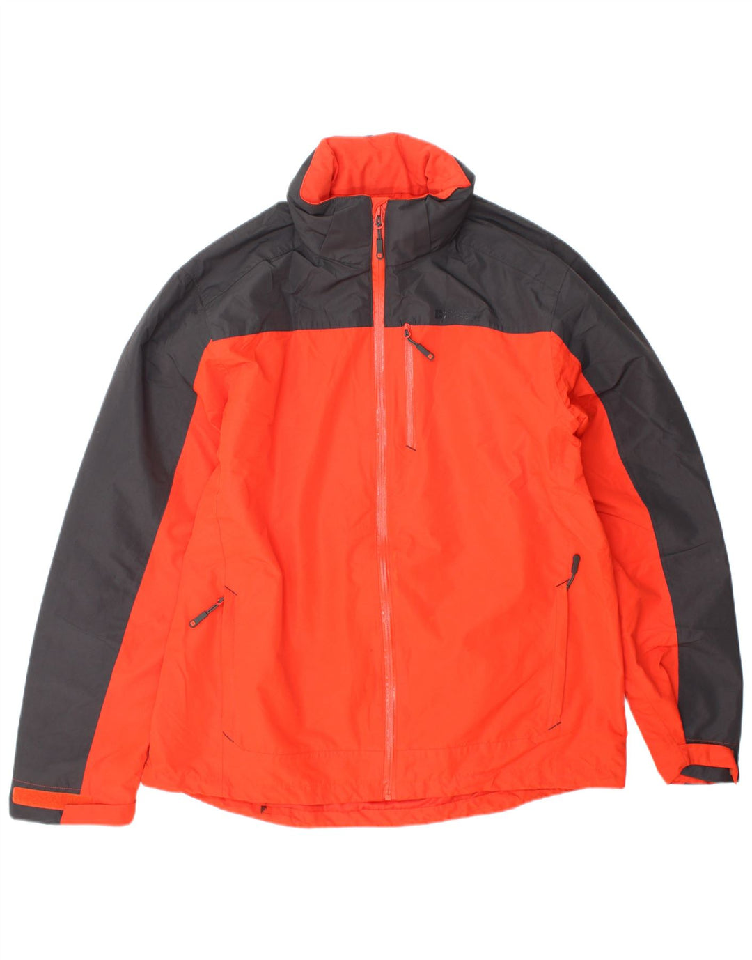 MOUNTAIN WAREHOUSE Ανδρικό μπουφάν βροχής με κουκούλα UK 40 Large Orange Colourblock