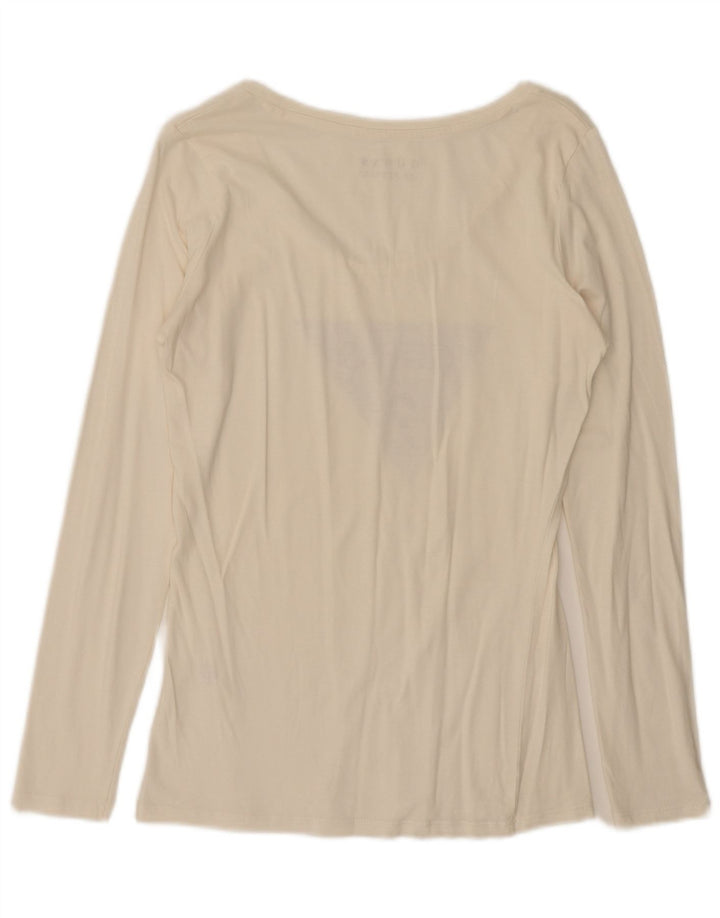 Guess Γυναικείο Γραφικό Μακρυμάνικο 12 UK 12 Medium Off White