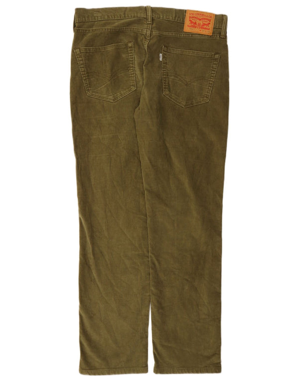 Levi's Mens 511 Slim Corduroy Παντελόνι W33 L30 Χακί Βαμβακερό