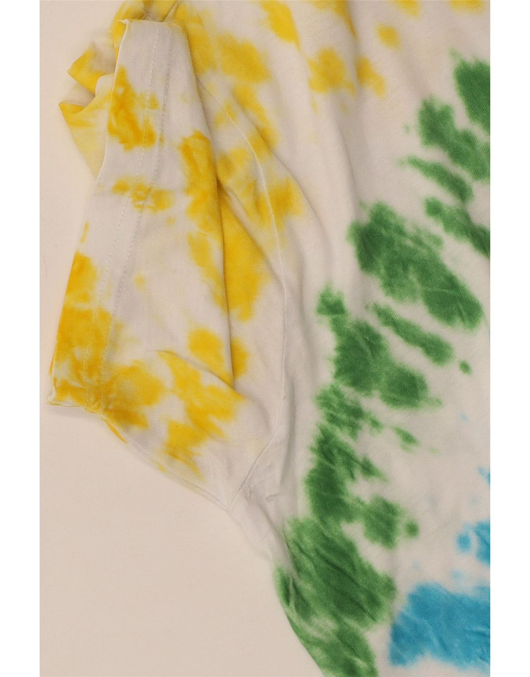 CHAMPION Γυναικείο T-Shirt Top UK 16 Μεγάλη πολύχρωμη βαμβακερή γραβάτα