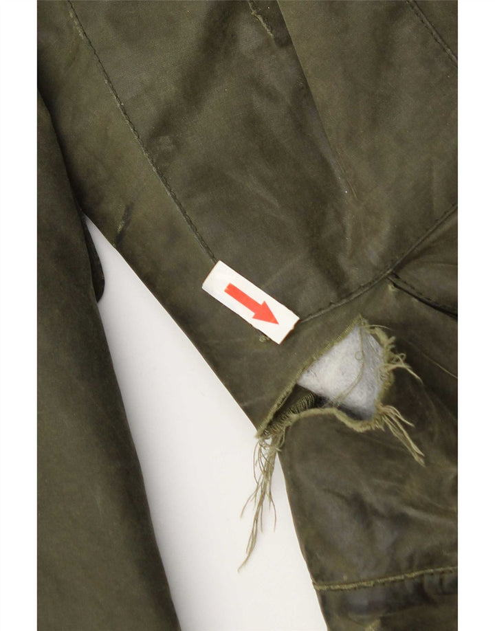Ανδρικό κερωμένο βαμβακερό μπουφάν Barbour UK 36 Small Green Cotton