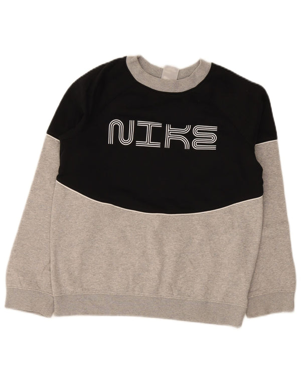 Γραφικό φούτερ Nike Boys Jumper 12-13 ετών Μεγάλο μαύρο χρώμα