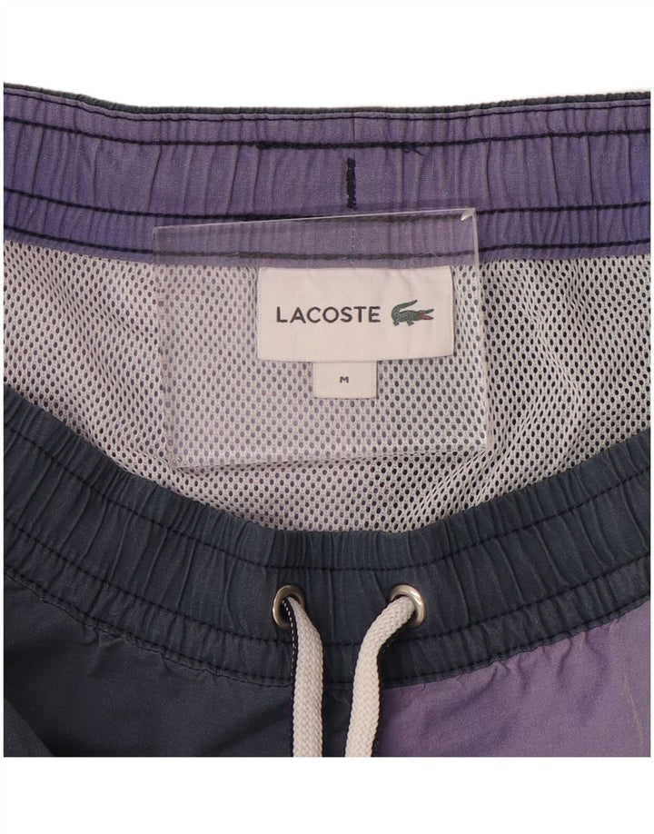 Ανδρικό γραφικό σορτς κολύμβησης Lacoste, μεσαίο πολύχρωμο μπλοκ χρώματος