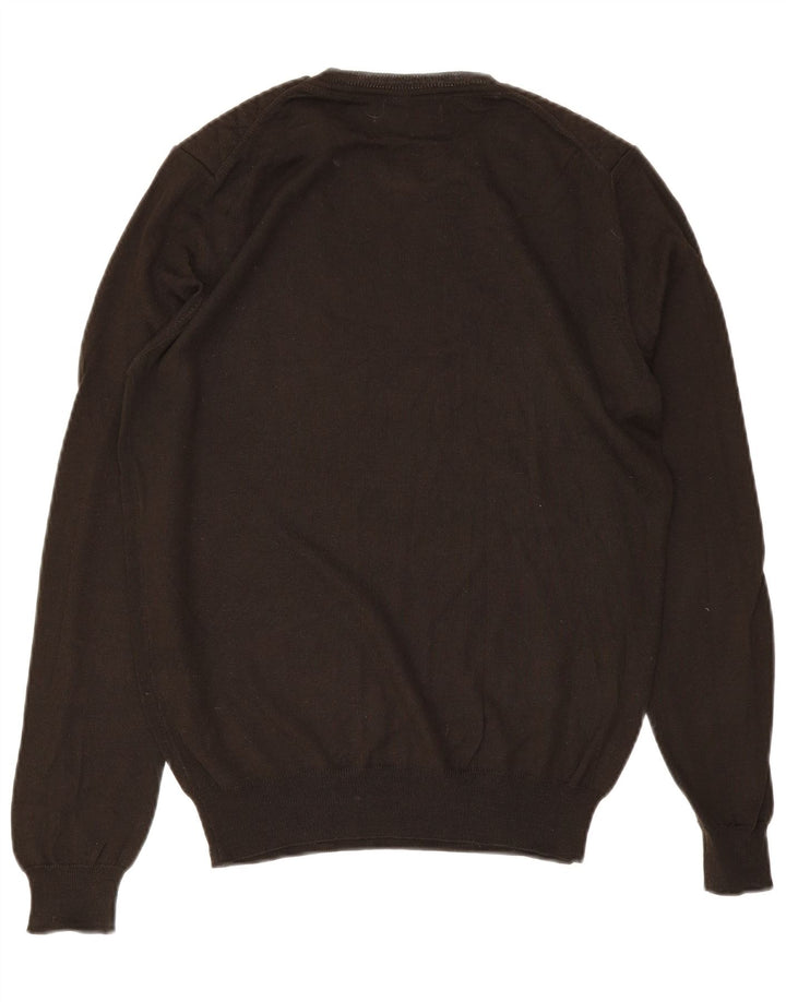 Ανδρικό πουλόβερ ZARA Crew Neck Jumper Μεγάλο Καφέ Ακρυλικό