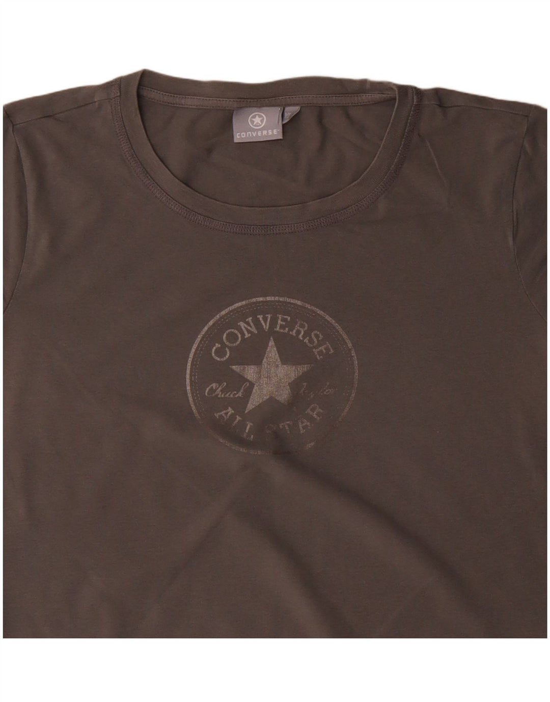 Γυναικείο γραφικό μπλουζάκι CONVERSE Top UK 18 XL Γκρι βαμβακερό