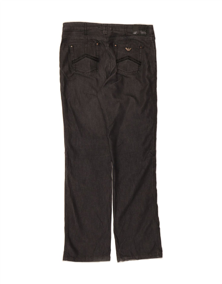 ARMANI Womens Straight Jeans W32 L31 Grey Cotton Vintage Armani and Second-Hand Armani from Messina Hembry 