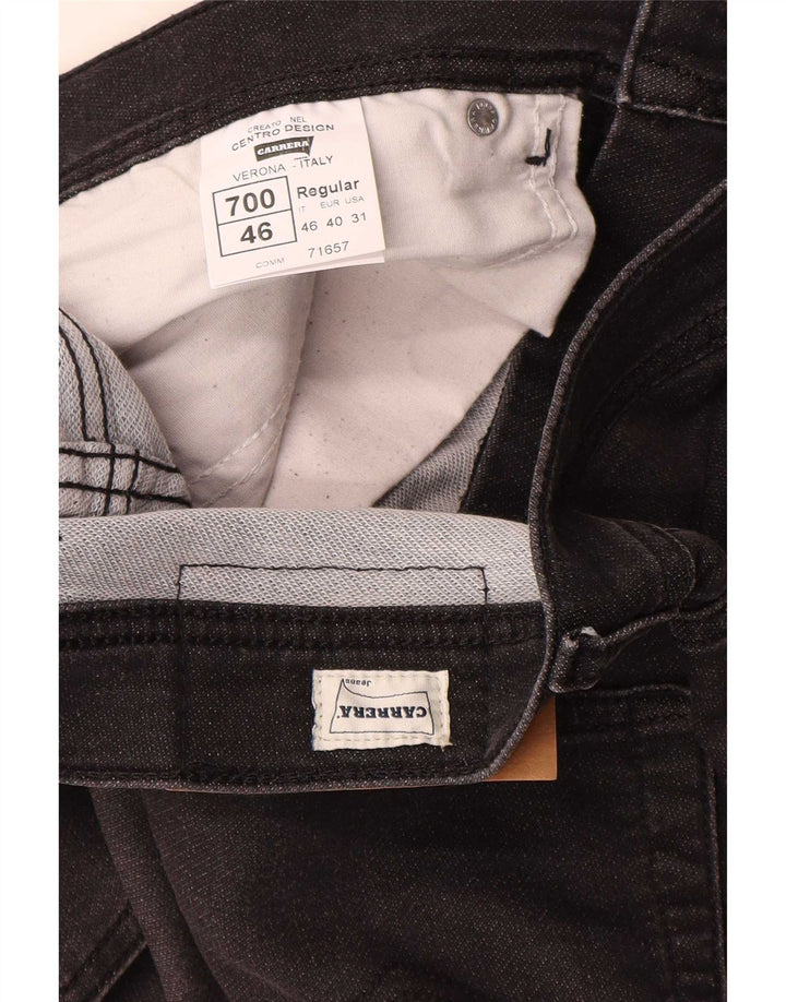 Carrera Mens 700 Regular Straight Jeans W31 L32 Γκρι βαμβακερό
