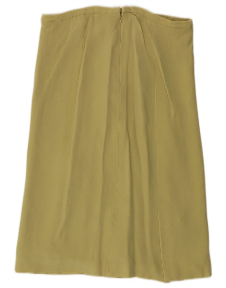 VALENTINO Γυναικεία ίσια φούστα UK 14 Medium W30 Yellow