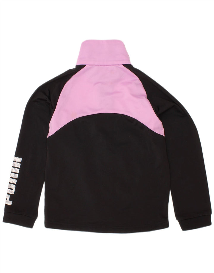 Κορίτσια αθλητική φόρμα PUMA Top Jacket 5-6 ετών Μαύρο Colourblock Polyester
