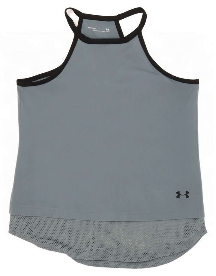 Under Armour Γυναικείο Γραφικό Γιλέκο Heat Gear Top UK 12 Medium Grey