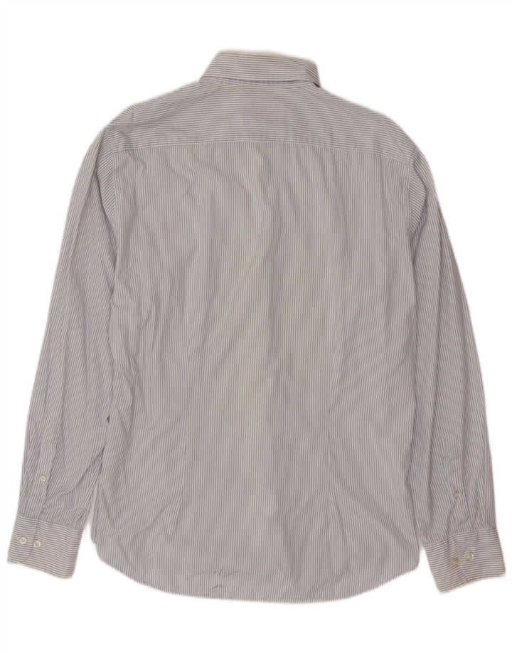 FRED PERRY Ανδρικό πουκάμισο Slim Fit XL Blue Pinstripe