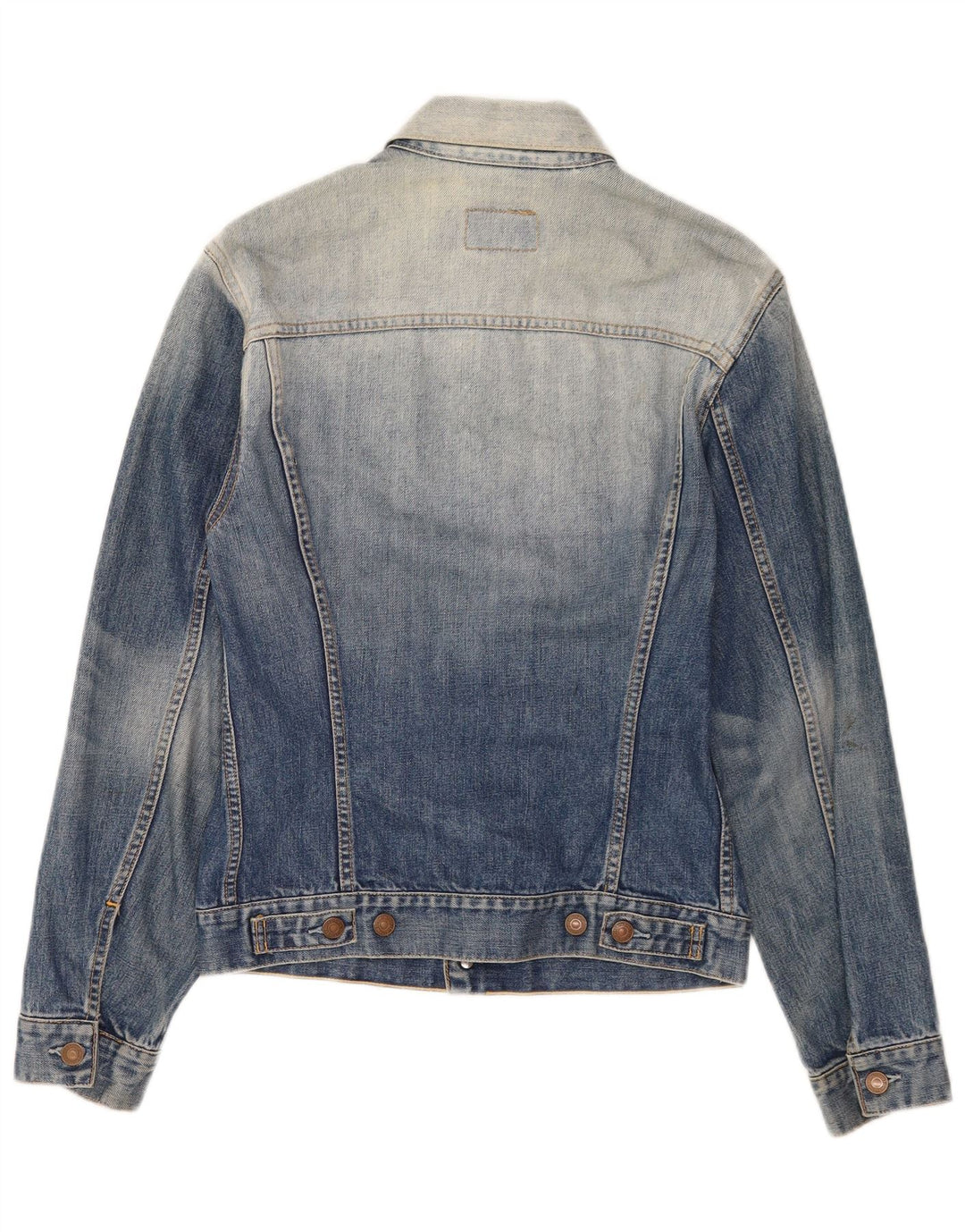 Levi's Mens Acid Wash Denim Jacket UK 38 Medium Blue Cotton Classic