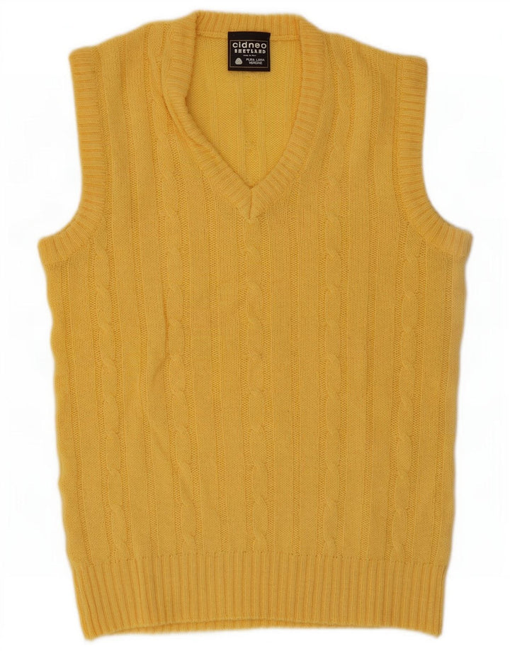 Ανδρικό γιλέκο Shetland Tank Top XL Yellow Wool