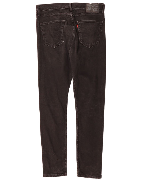 Levi's Mens 512 Slim Tapered Jeans W34 L30 Μαύρο βαμβακερό