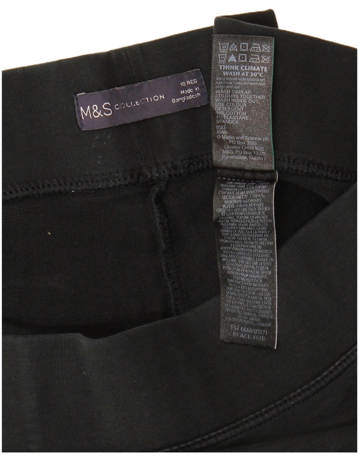 MARKS & SPENCER Γυναικείο Κολάν UK 18 XL Μαύρο βαμβακερό