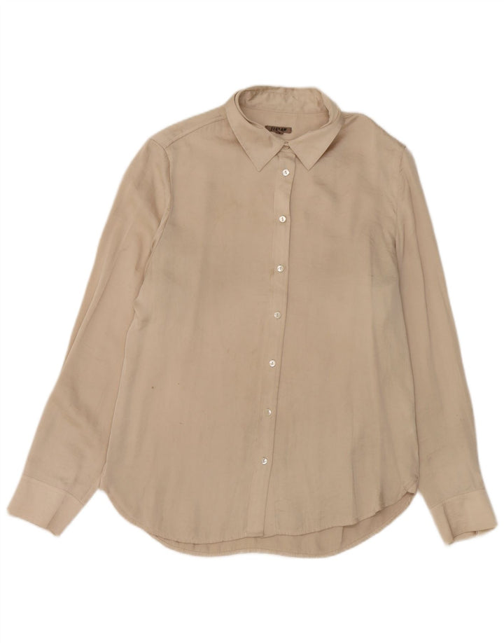 Γυναικείο πουκάμισο Jigsaw UK 12 Medium Beige Polyester