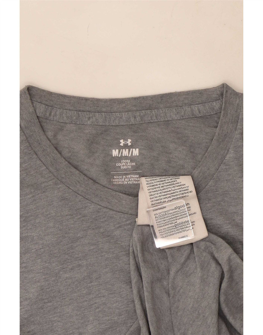 Ανδρικό T-Shirt Under Armour Top Μεσαίο γκρι βαμβακερό