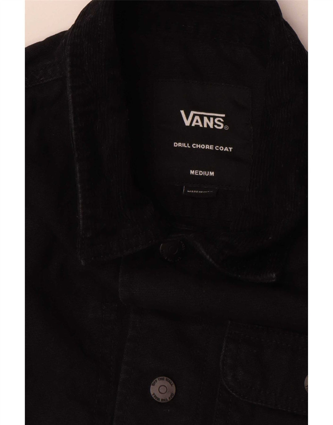 Vans Boys Drill Chore Coat 10-11 ετών Medium Black Cotton