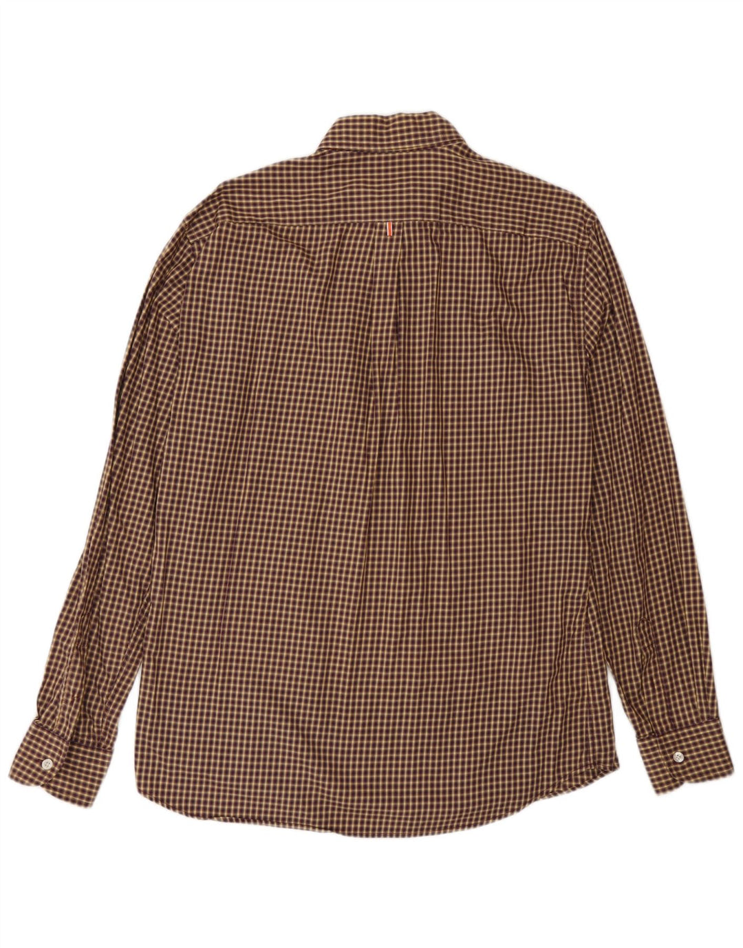 Ανδρικό πουκάμισο Harmont & Blaine XL Καφέ Gingham Cotton