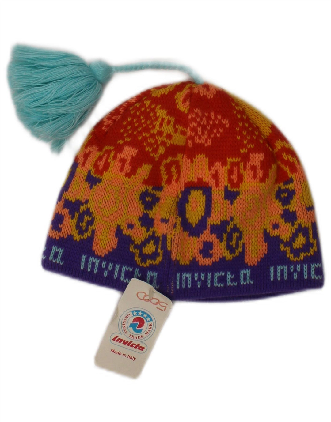 Invicta Γυναικείο Πλεκτό Καπέλο Bobble One Size Πορτοκαλί Ακρυλικό