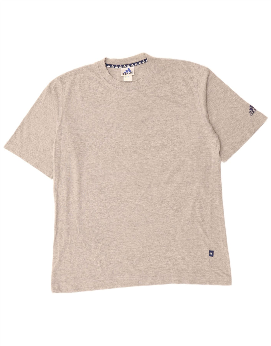 Ανδρικό T-Shirt ADIDAS Top UK 44/46 XL Γκρι βαμβακερό