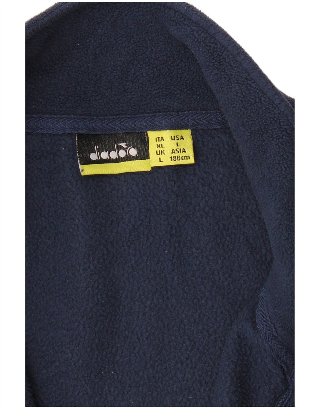 DIADORA Ανδρικό Fleece Jacket UK 40 Large Navy Blue