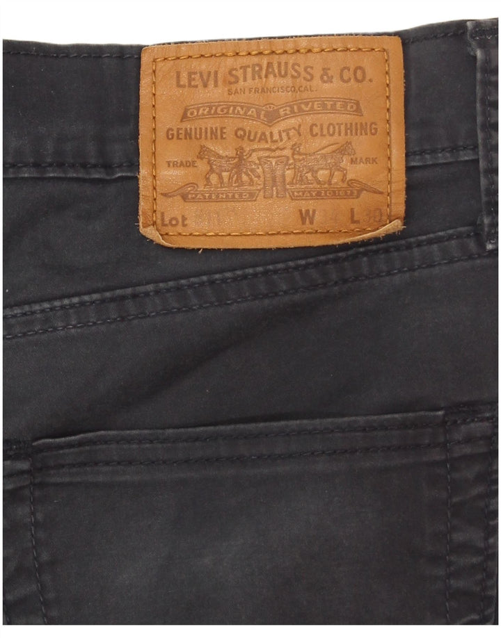 Levi's Mens 511 Slim Casual Παντελόνι W34 L30 Navy Blue Cotton