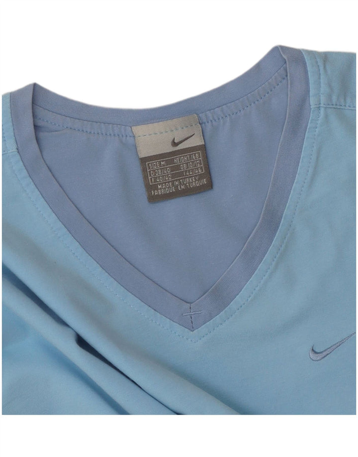 Γυναικείο T-Shirt NIKE Top UK 10/12 Medium Blue