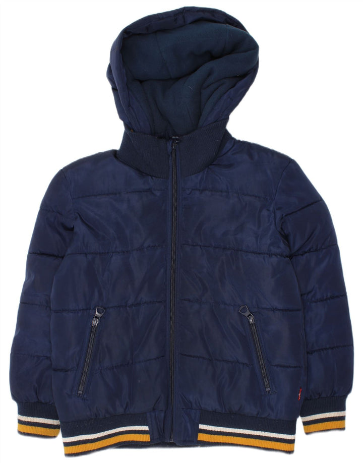 Μπουφάν Levi's Boys Graphic Hooded Gedded Jacket 7-8 Years Navy Blue Polyester