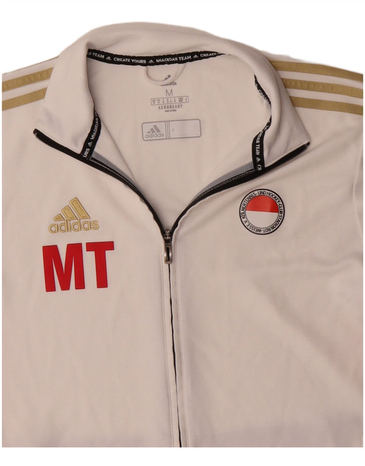 Ανδρική φόρμα Adidas Aeroready Top Jacket Medium Off White Colourblock