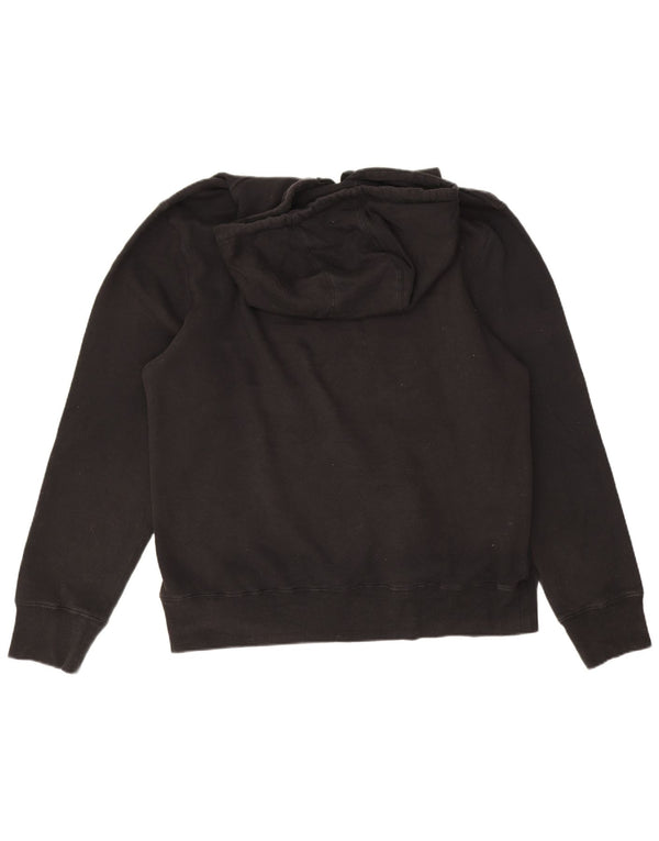 Champion Mens Graphic Hoodie Jumper XL Black Cotton