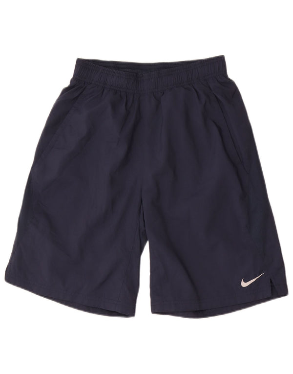 Αθλητικό σορτς Nike Boys Dri Fit 12-13 ετών Μεγάλο Navy Blue Polyester