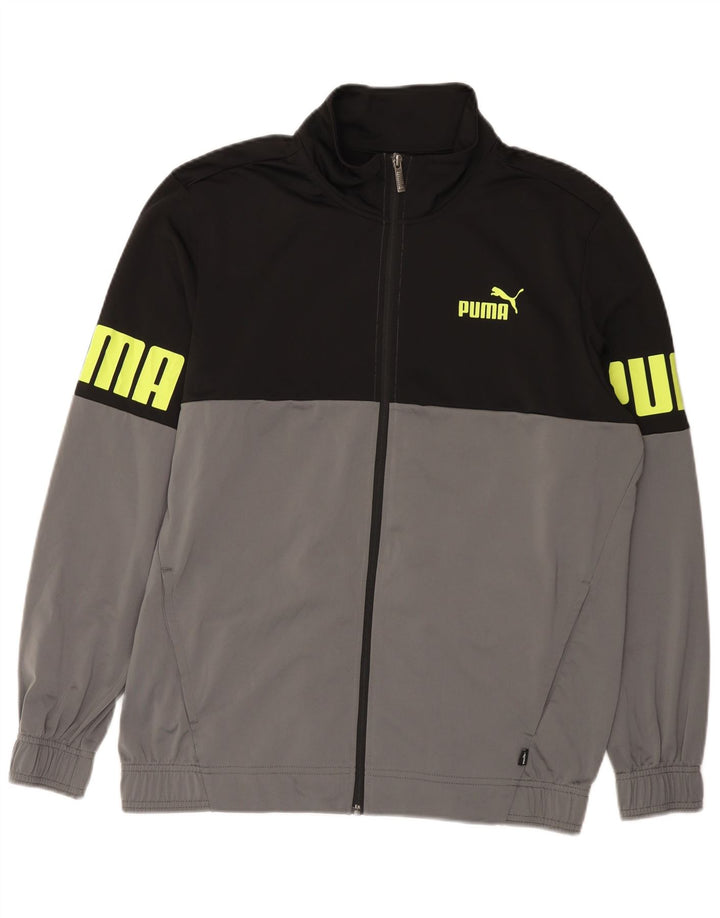 Ανδρική φόρμα PUMA Graphic Full Tracks Large Black Colourblock Polyester