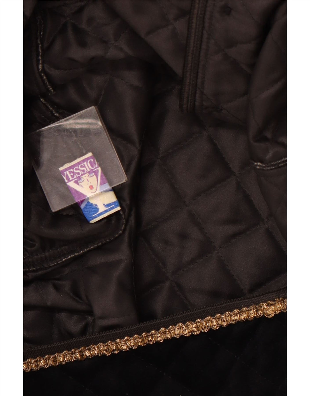YESSICA Γυναικείο Καπιτονέ σακάκι με 5 κουμπιά UK 12 Medium Black