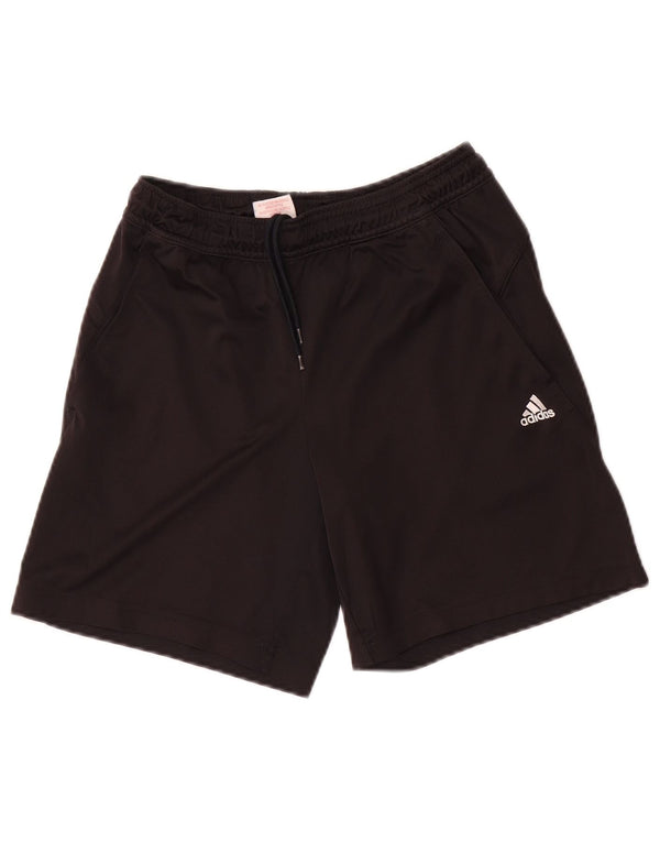 Adidas Boys Climalite σορτς 9-10 ετών XS μαύρο πολυεστέρα