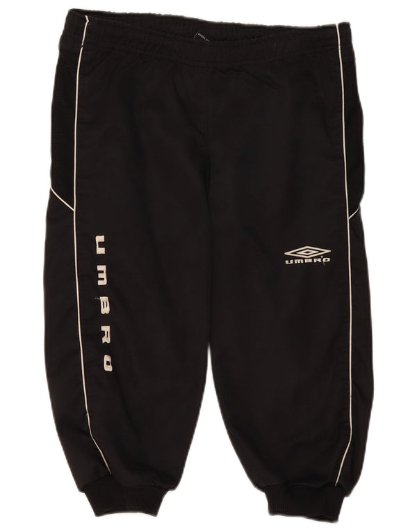 Umbro Boys Graphic Capri Tracksuit Παντελόνια Joggers 11-12 ετών Μαύρο