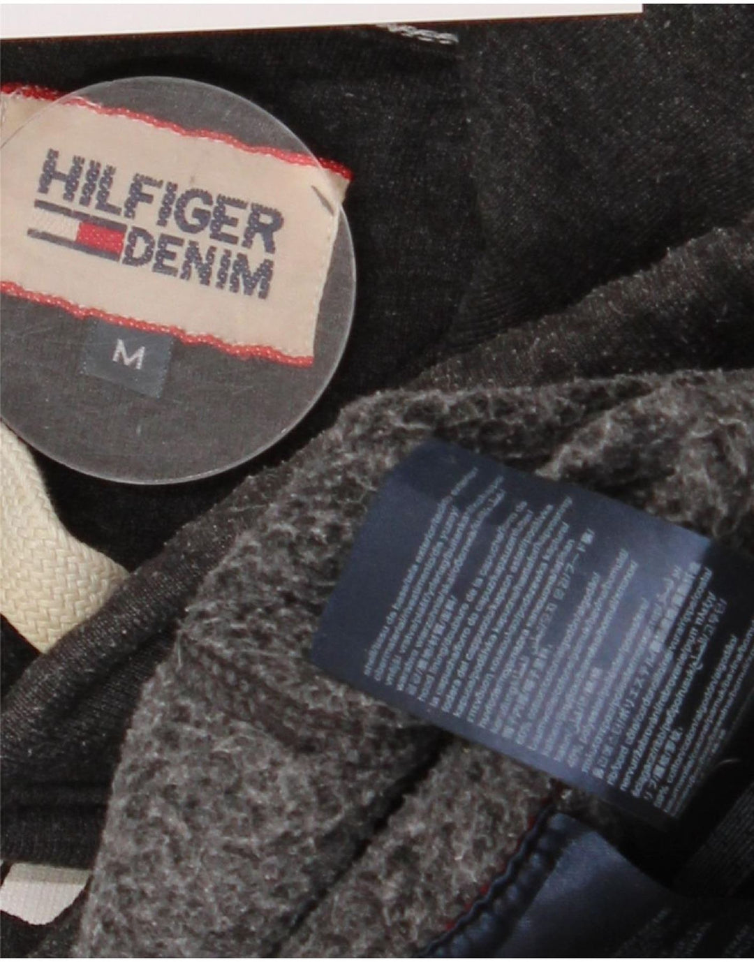 Ανδρικό γραφικό κουκούλα Tommy Hilfiger, μεσαίο γκρι βαμβακερό