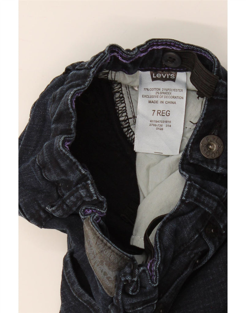 LEVI'S Girls Legging Jeans 6-7 Years W21 L23 Navy Blue Cotton Vintage Levi's and Second-Hand Levi's from Messina Hembry 