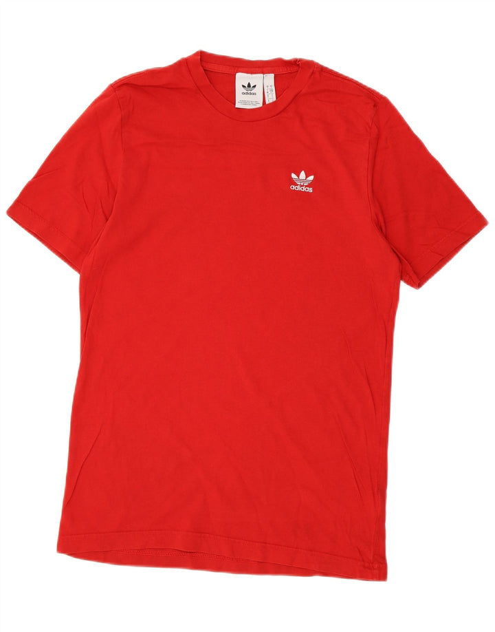 Ανδρικό T-Shirt Adidas Top Μικρό κόκκινο βαμβακερό