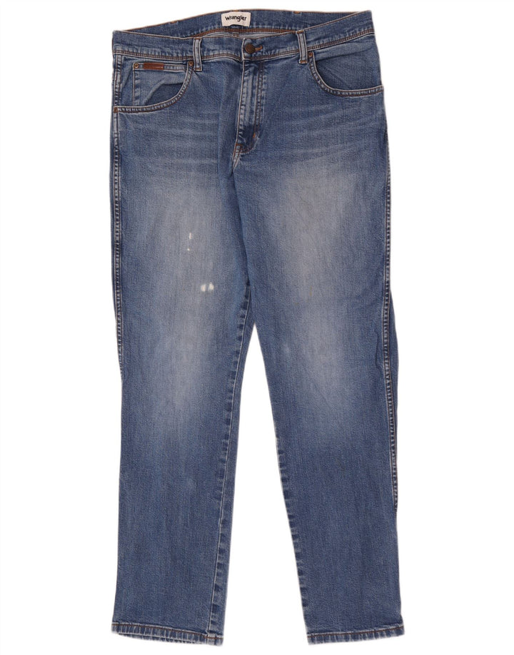 Wrangler Ανδρικό Texas Slim Jeans W36 L32 Μπλε βαμβακερό