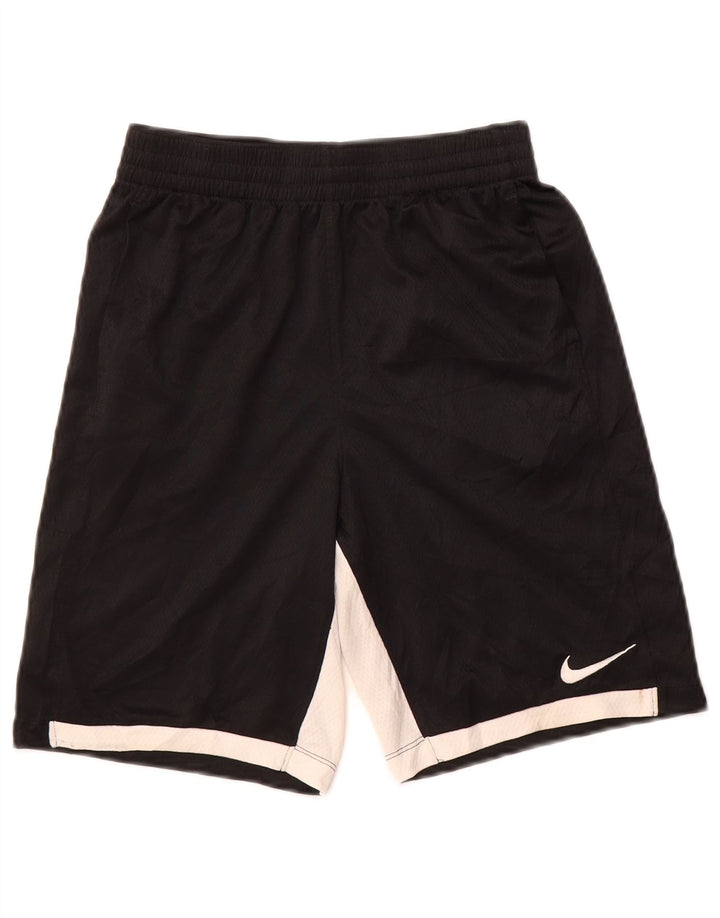 Αθλητικό σορτς Nike Boys Dri Fit 13-14 ετών XL Μαύρο πολύχρωμο πολυεστέρα