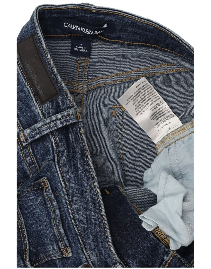 CALVIN KLEIN Γυναικείο Skinny Jeans US 8 Medium W30 L28 Μπλε βαμβακερό