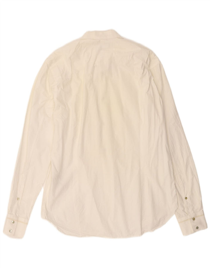 Ανδρικό πουκάμισο σμόκιν DIESEL XL Λευκό γεωμετρικό βαμβακερό