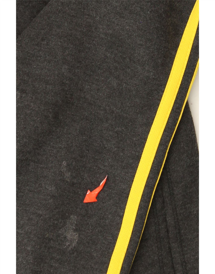 Ανδρικό πουλόβερ με κουκούλα με φερμουάρ Adidas μεγάλο γκρι πολυεστέρα