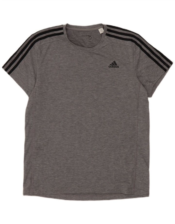 Adidas Ανδρικό T-Shirt Climalite Top μεγάλο γκρι βαμβακερό