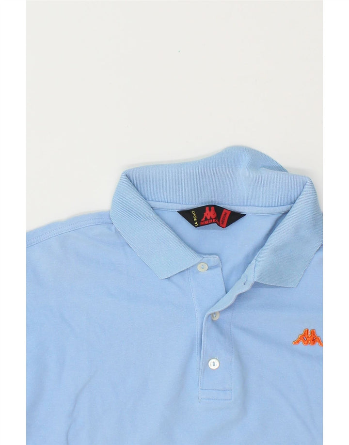 KAPPA Mens Polo Shirt Medium Blue Cotton Vintage Kappa and Second-Hand Kappa from Messina Hembry 
