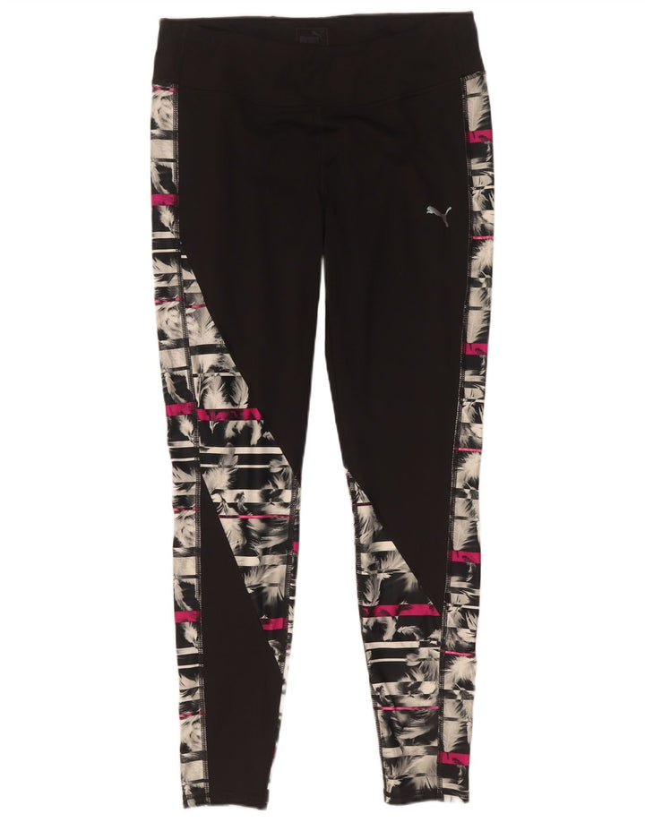 Puma Γυναικείο Κολάν UK 18 XL Μαύρο γεωμετρικό